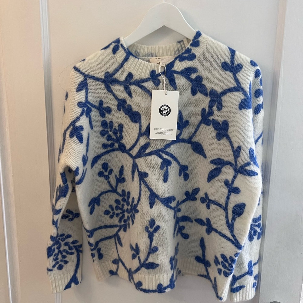 Sezane pelagie Floral Sweater
